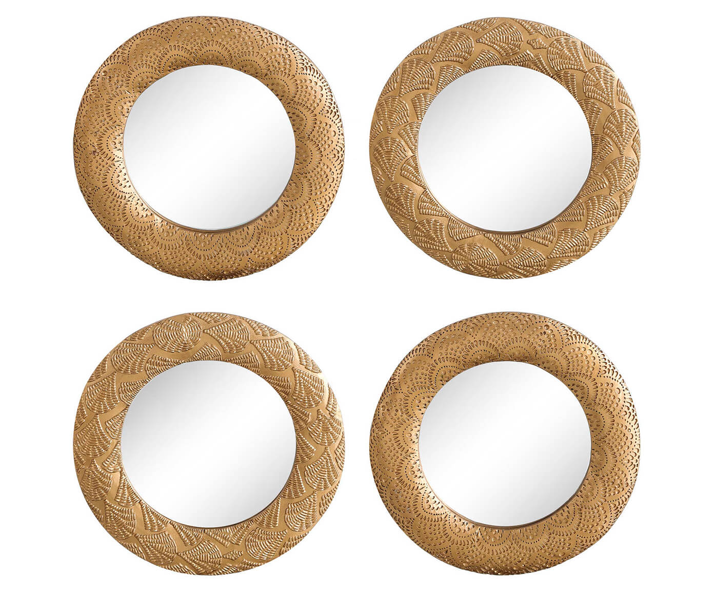 DZ-105-120 ЗЕРКАЛО НАСТЕННОЕ, НАБОР ИЗ 4ШТ TO4ROOMS  - Вид №1