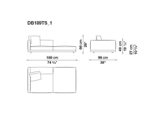 Кожаный диван B&B Italia док ARCH-00106863 - Вид №49