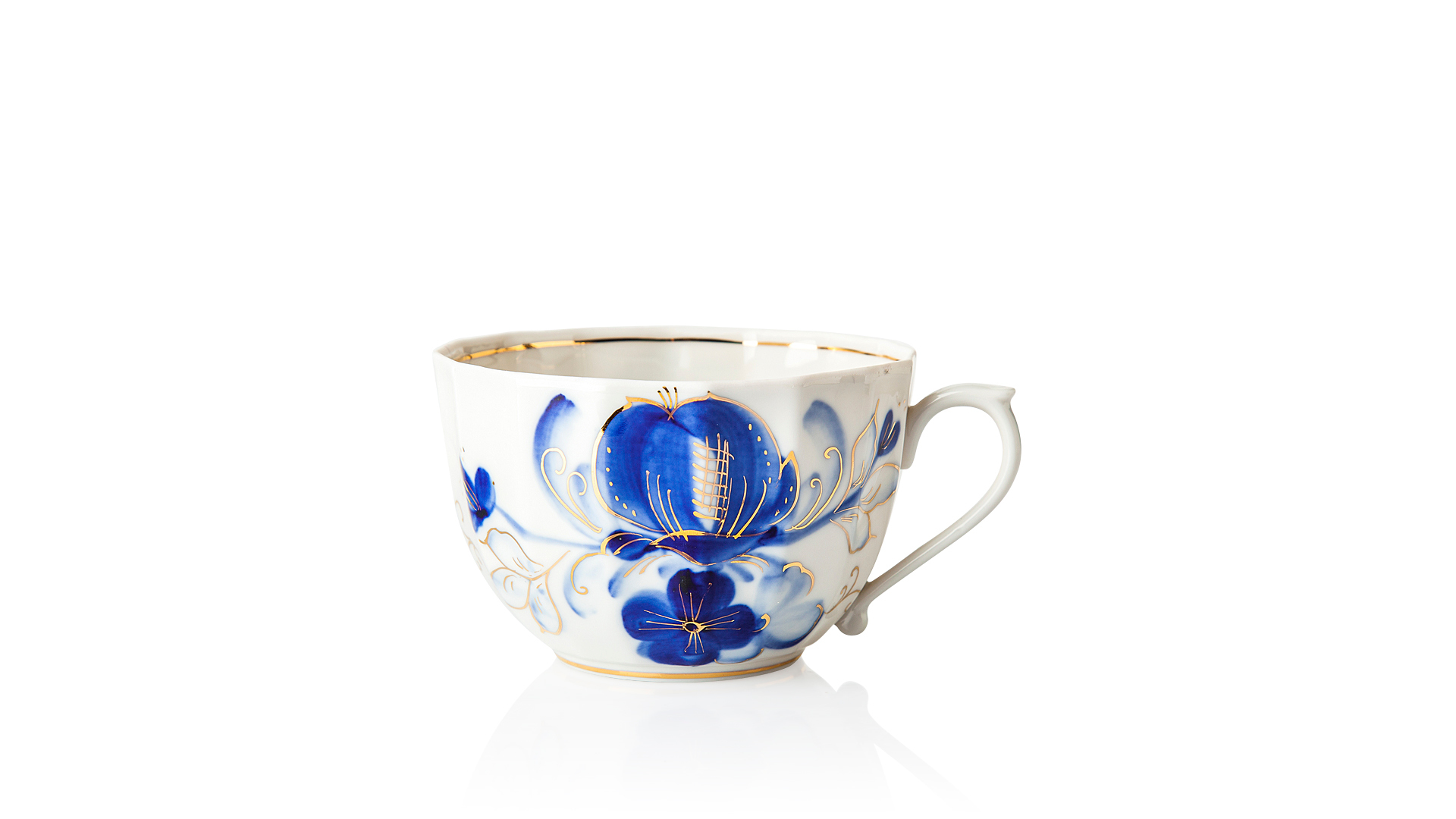 10621576 Промыслы Вербилок Чайная пара "Источник" "Голубая магнолия" Фарфор, Керамика  - Вид №1