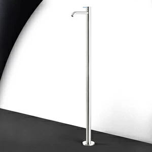 Смеситель для раковины сталь глянцевая с голубой ручкой Toki Radomonte TKI7LCIL17