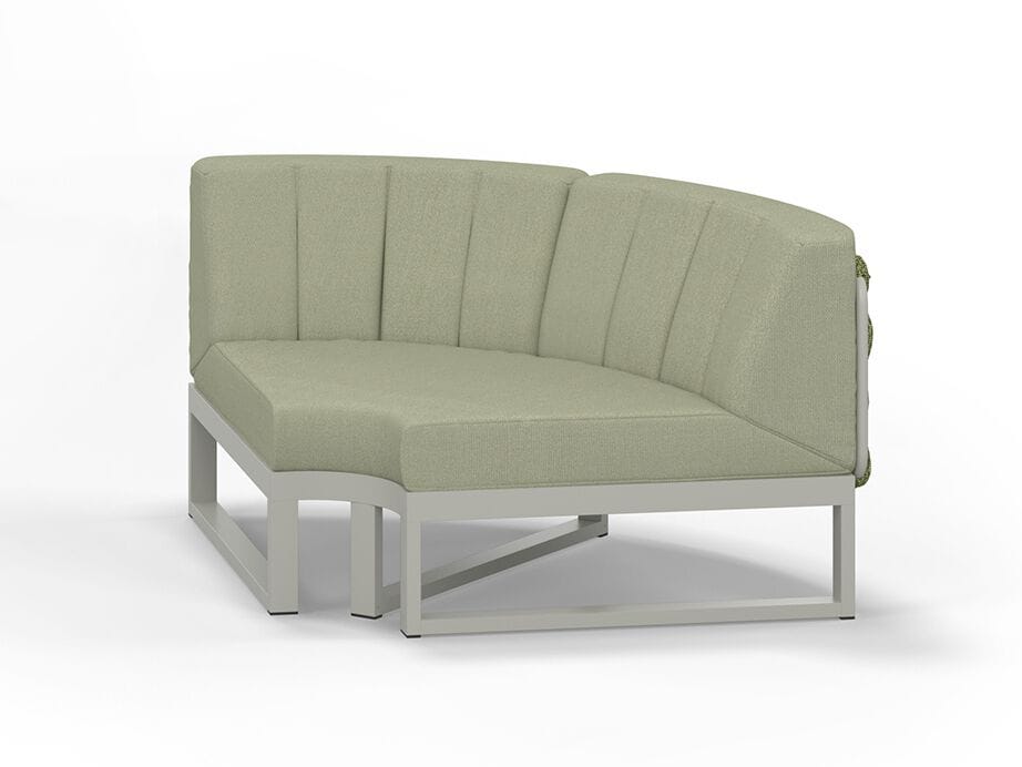 Угловой садовый диван из ткани MAMAGREEN Munia ARCH-00132661