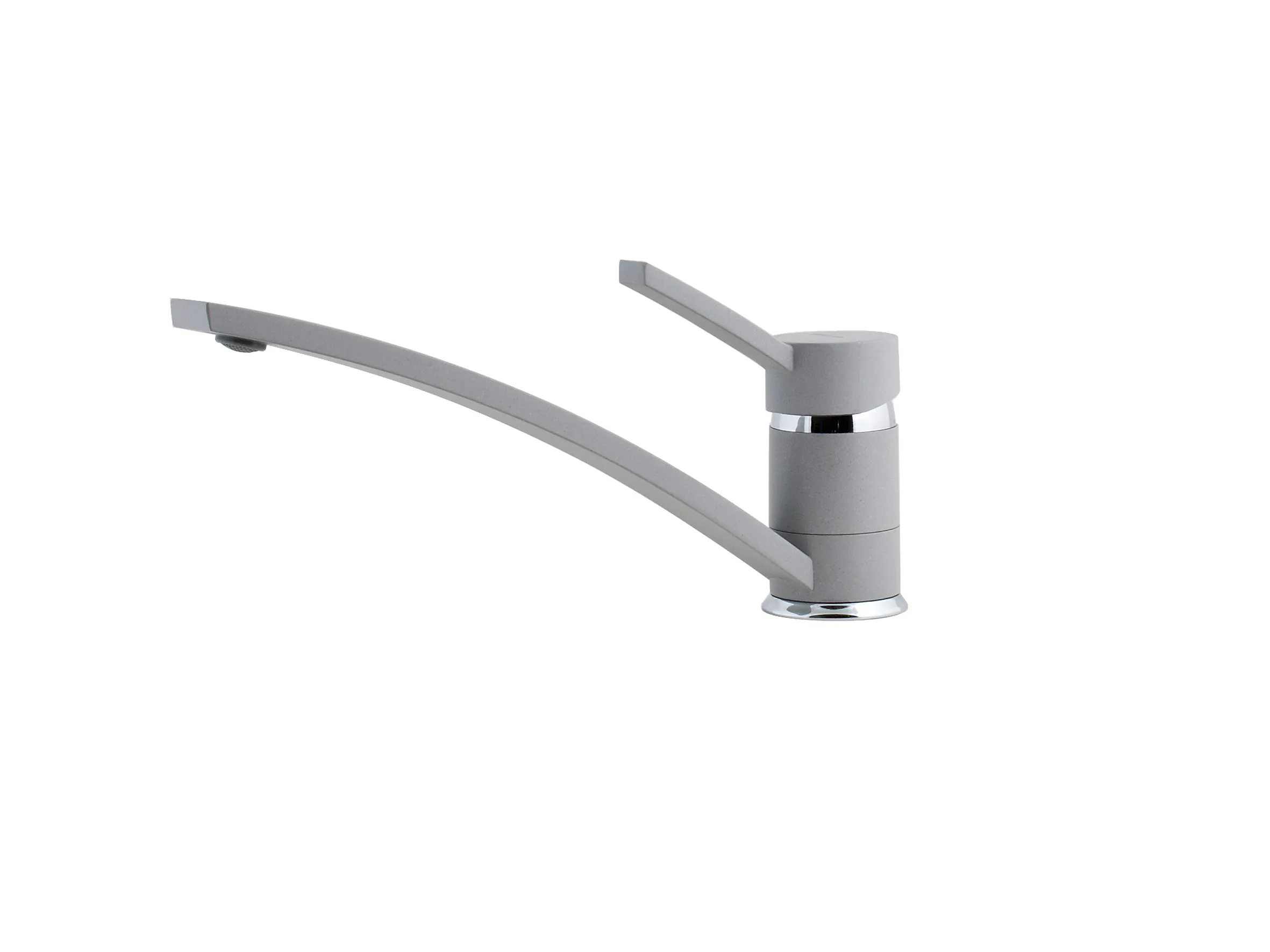Кухонный смеситель 17240046 серый металлик GranFest Ewigstein