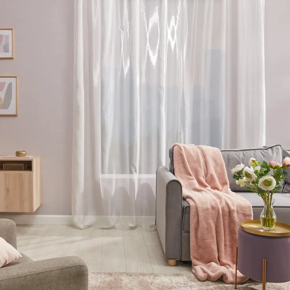 Тюль Inspire на шторной ленте 300×280 см цвет экрю 84757184 STLM-0054662