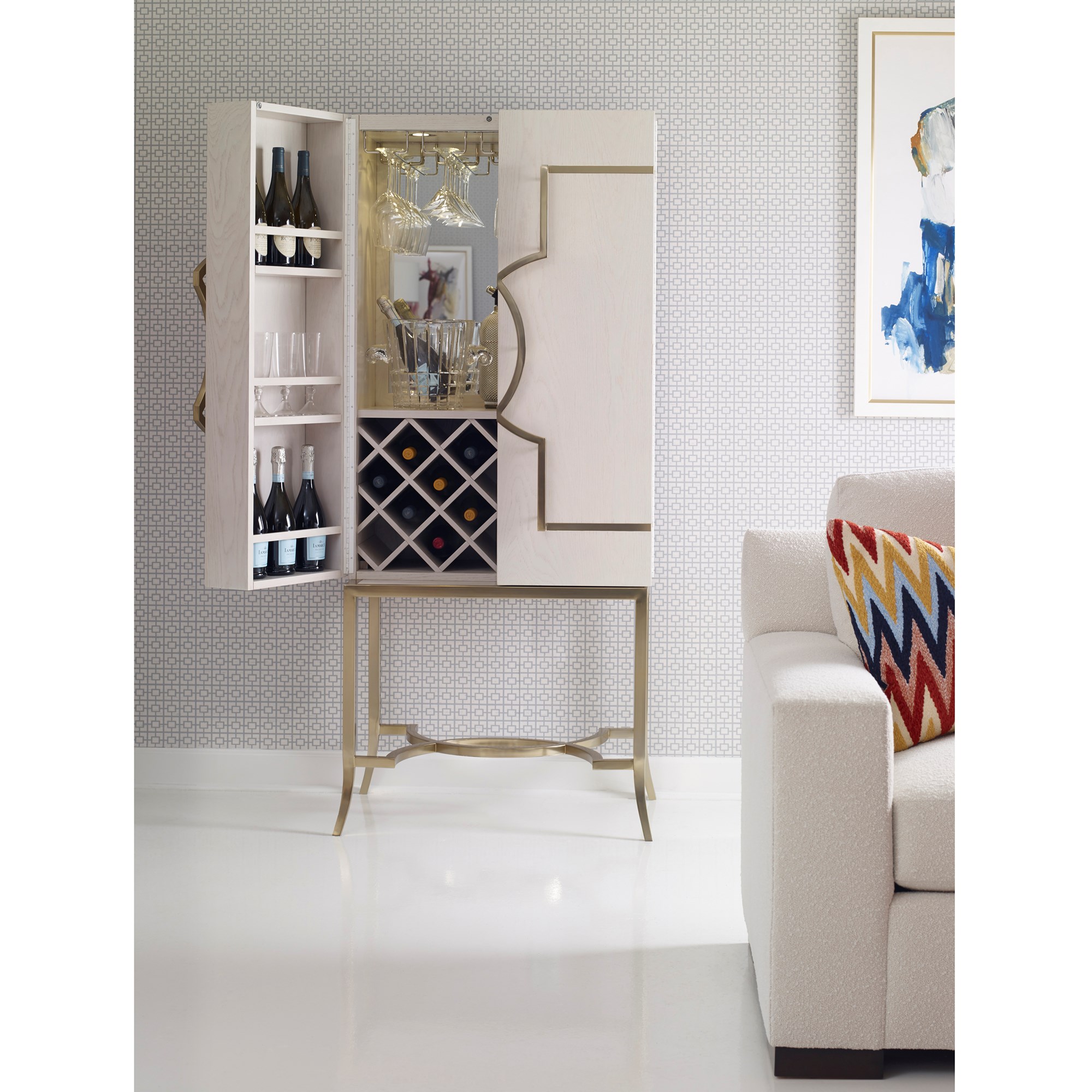 Шкафы 07284-820-001 Blake Bar Cabinet Ambella  - Вид №4