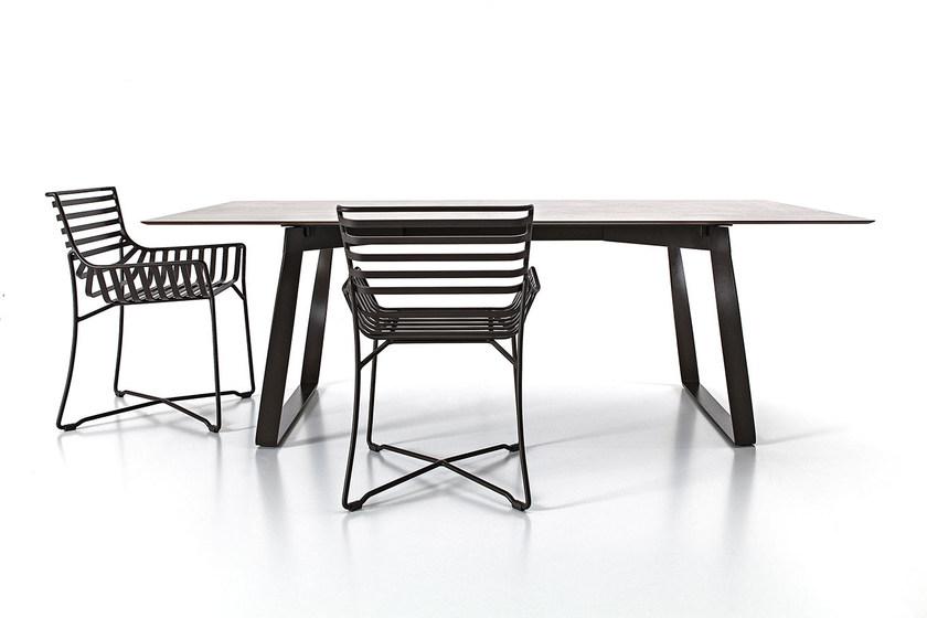 Roberti Прямоугольный садовый стол из hpl Hamptons graphics sun-id-1465840 - Вид №4