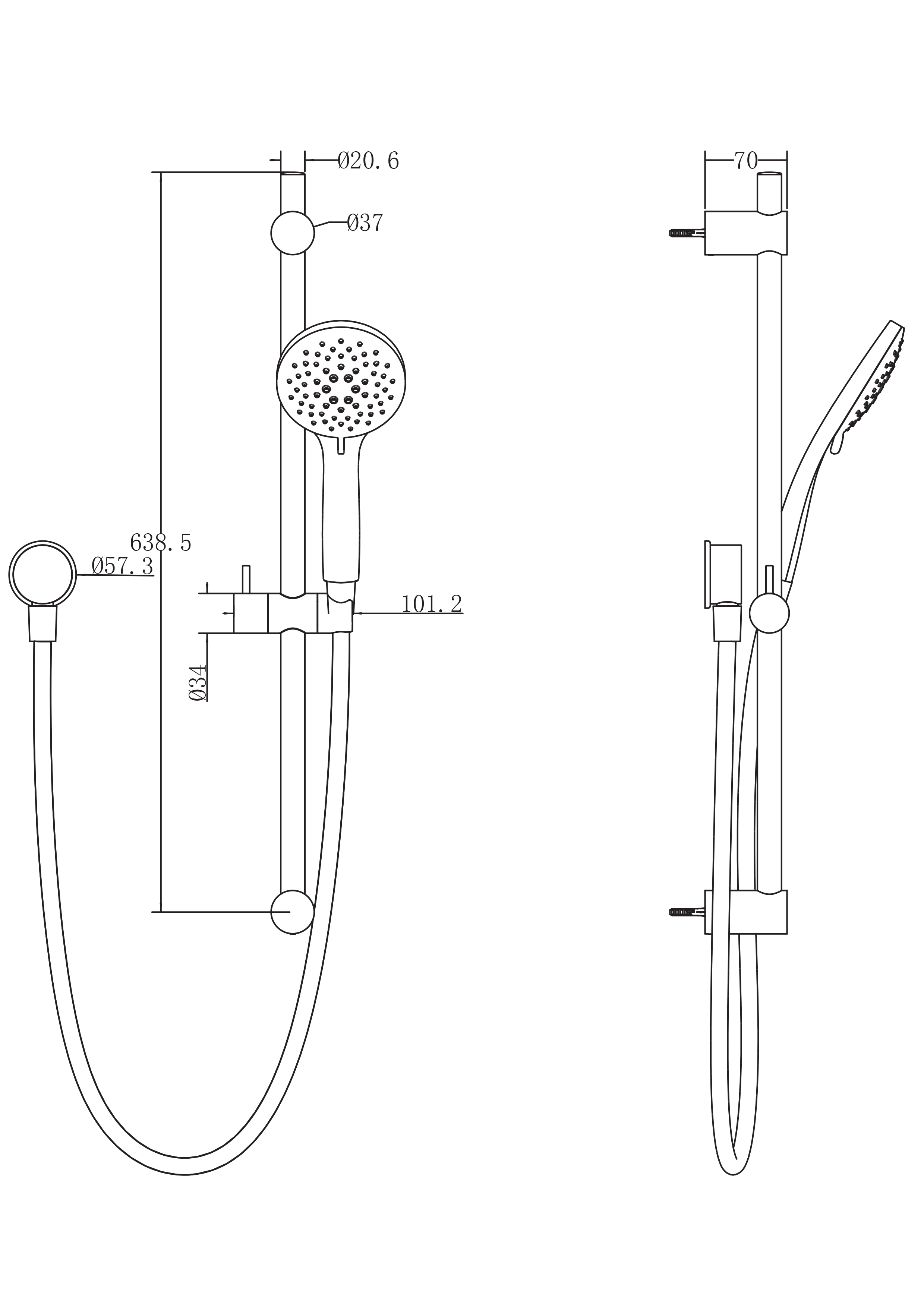 WISRBK Железнодорожный душ Wairere 5F Methven Черный  - Вид №1