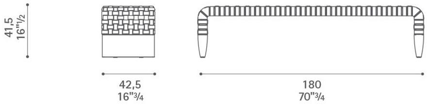 Poltrona Frau Скамейка в коже La collezione - mobili e complementi sun-id-1367251 - Вид №2