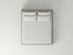 Мягкая двуспальная кровать