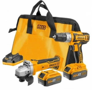 INGCO ITALIA Комплект шлифовальных сверл и батареи