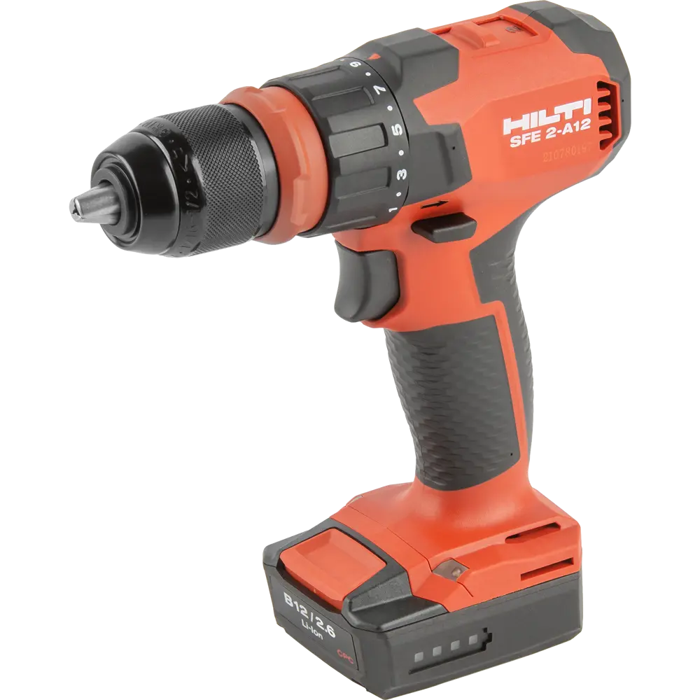 Дрель-шуруповерт аккумуляторная бесщеточная Hilti SFE 2 A-12, 12 В Li-ion 1x2.6 Ач 88267268 STLM-2041500 
