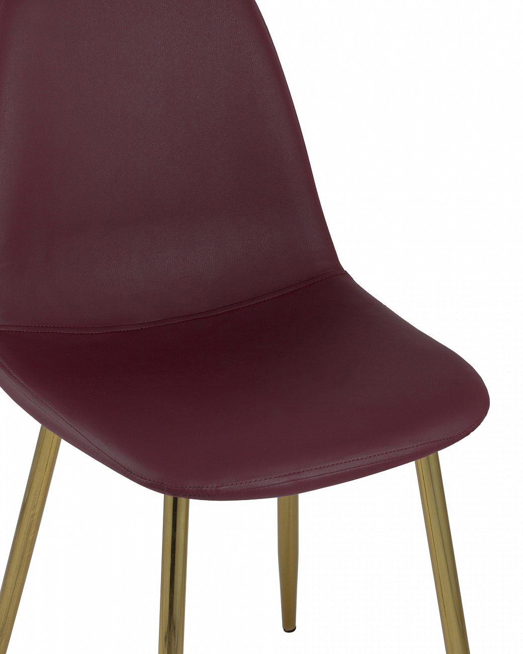 Стул со спинкой красный с золотыми ножками "Валенсия" STOOL GROUP ДИЗАЙНЕРСКИЕ, ИНТЕРЬЕРНЫЕ 00-3881778 Красный  - Вид №4