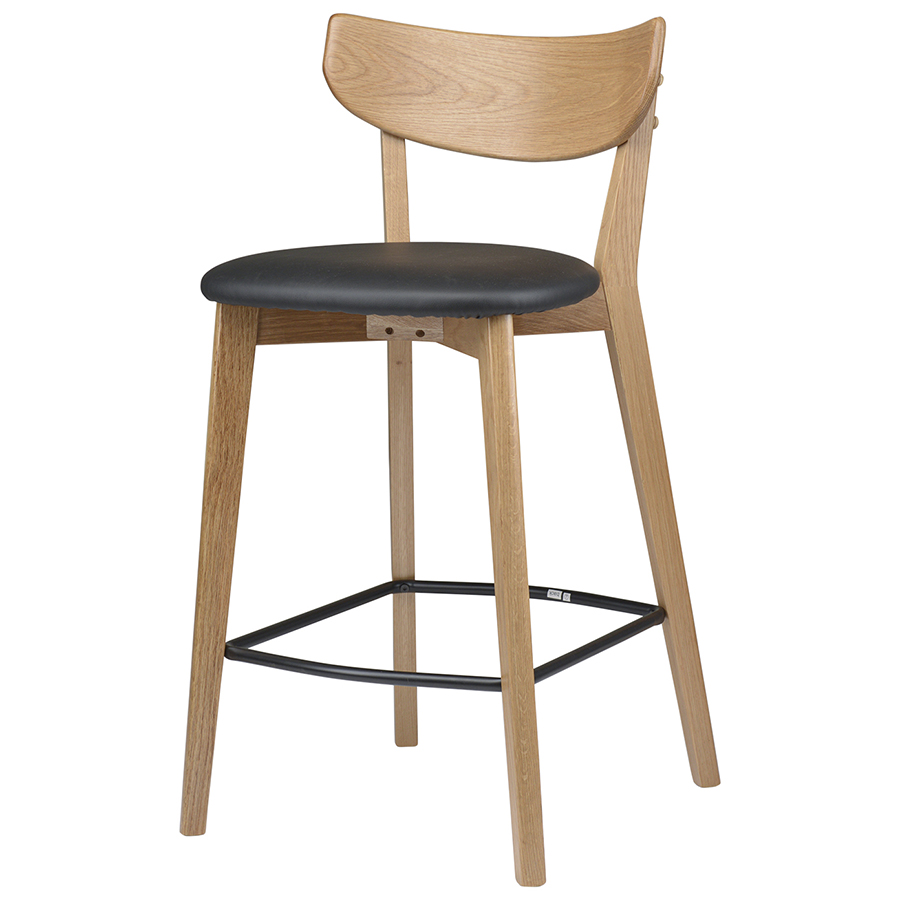 41110200 Стул барный , pero, pu-кожа, черный Unique Furniture 