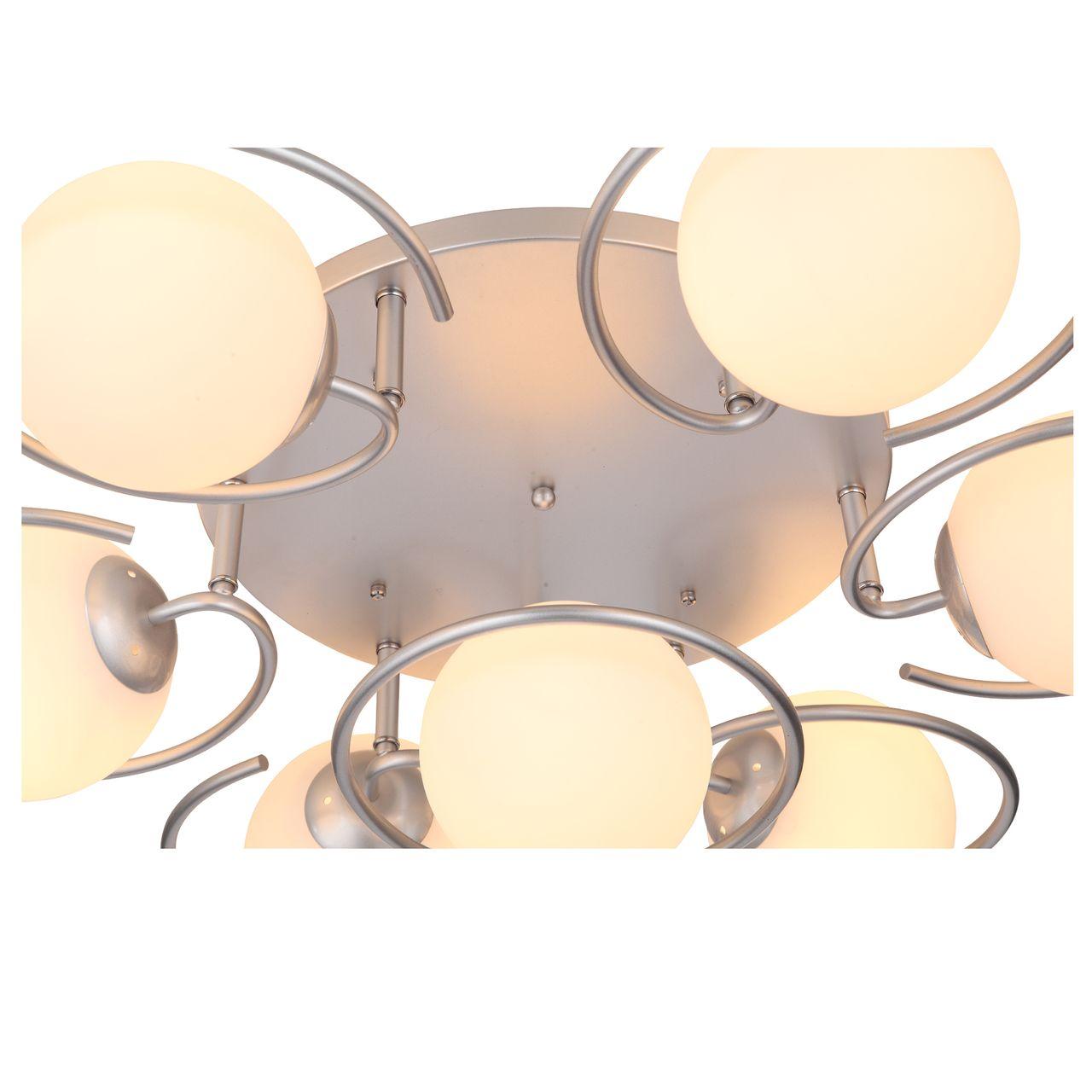 Потолочная люстра ST Luce Galio SL418.102.07 ST LUCE ДИЗАЙНЕРСКИЕ, GALIO 328349 Белый;серебро  - Вид №1