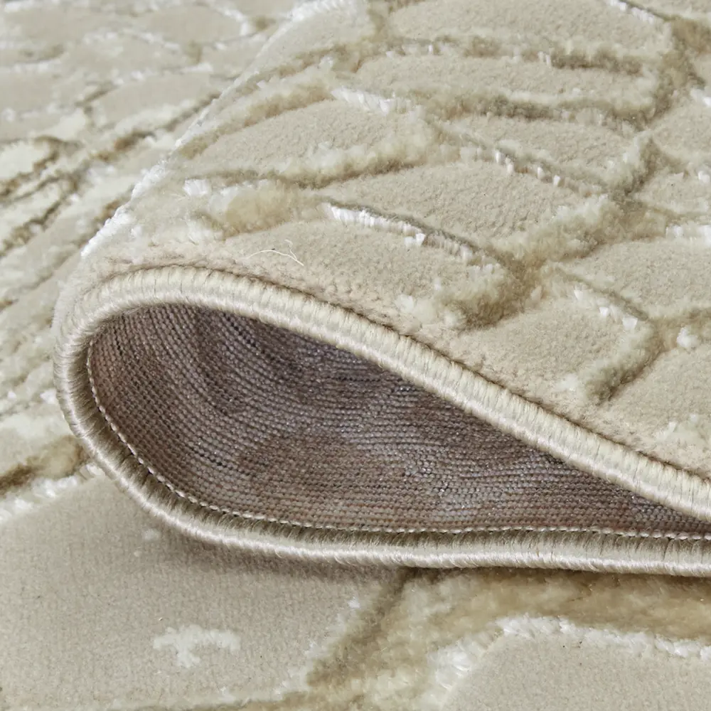 Ковер полиэстер Велори 12 I 120x170 см цвет бежевый CTIM STLM-2169770 - Вид №3