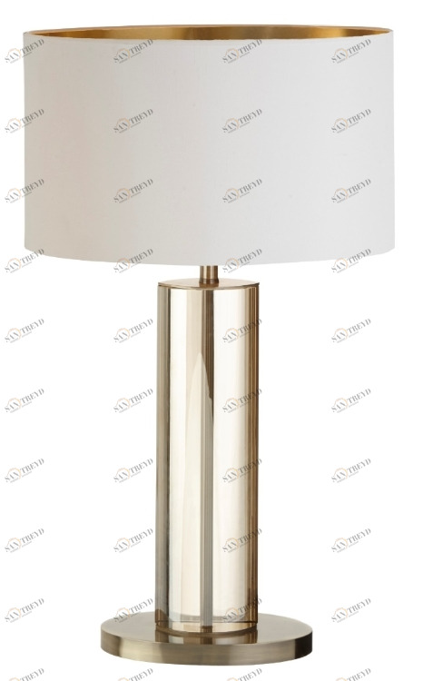 Настольная лампа Lisle Tall Cognac Crystal от RVAstley Прозрачный 5840 RVASTLEY КЛАССИЧЕСКИЕ 061980 Белый;прозрачный 