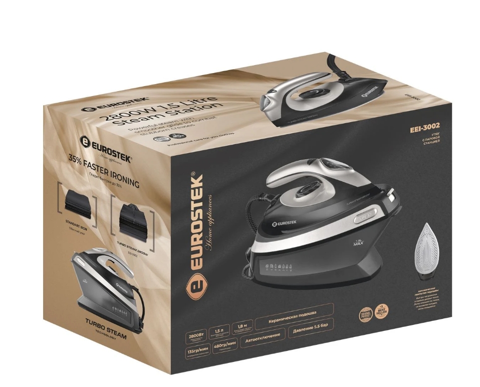 9200195 Парогенератор Eurostek EEI-3002 черный STDN-0084621 - Вид №5