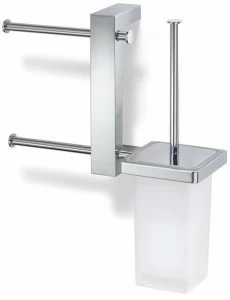 GEDY Ершик для унитаза металлический двойной настенный Bridge 7640