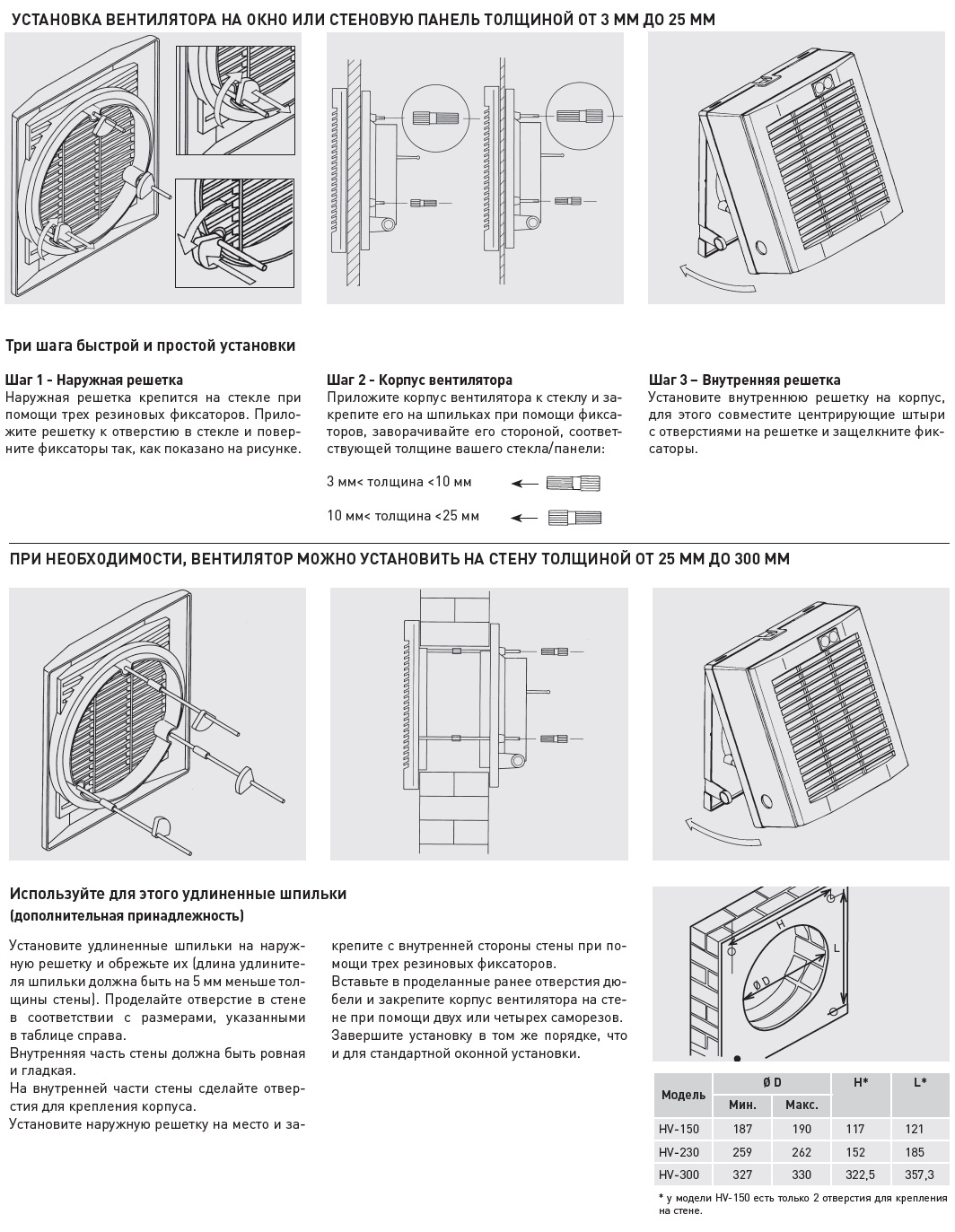 Оконный вентилятор Soler Palau HV-150 M 5201461000 - Вид №2