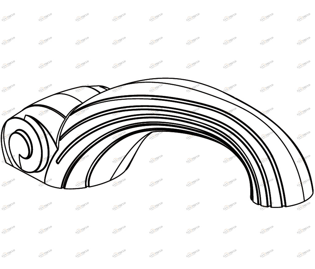 C40-3S1XL C40-3S1XL XL излив на край ванны БОНРОШ Cristal & Bronze BONROCHE