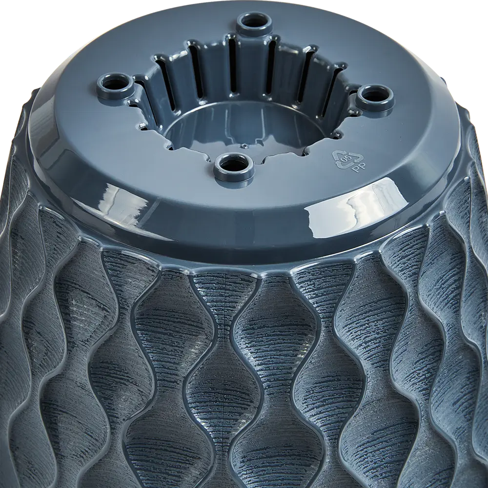 INGREEN Wave — серый кашпо для дома и сада с объёмом 4.7 л 88890473 STLM-1534944 - Вид №4