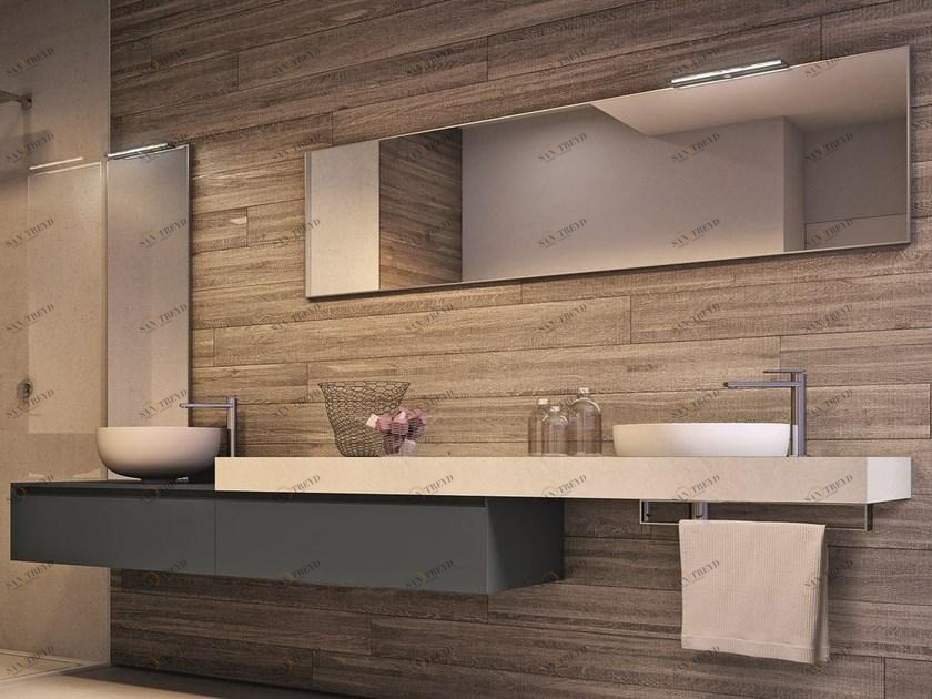 Ideagroup Тумба под умывальник с зеркалом Cubik sun-id-1454263