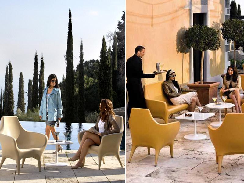 BD Barcelona Design Садовое кресло из полиэтилена с подлокотниками Showtime sun-id-1413315 - Вид №1