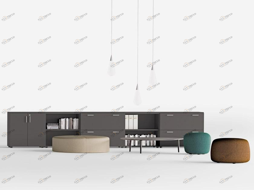 Sinetica Низкая офисная кладовая с распашными дверцами с замком Operative cabinets sun-id-1462148