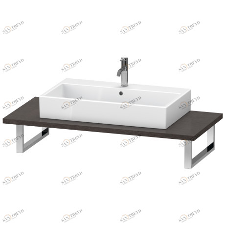 XL104C07272 X-Large Консоль для накладной и встраиваемой сверху раковины компакт Дуб брашированный, натуральный шпон Duravit
