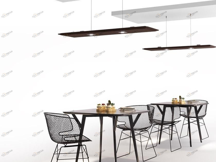 Подвесная акустическая панель с 2 светодиодными прожекторами Zen Santreyd sun-id-1444724