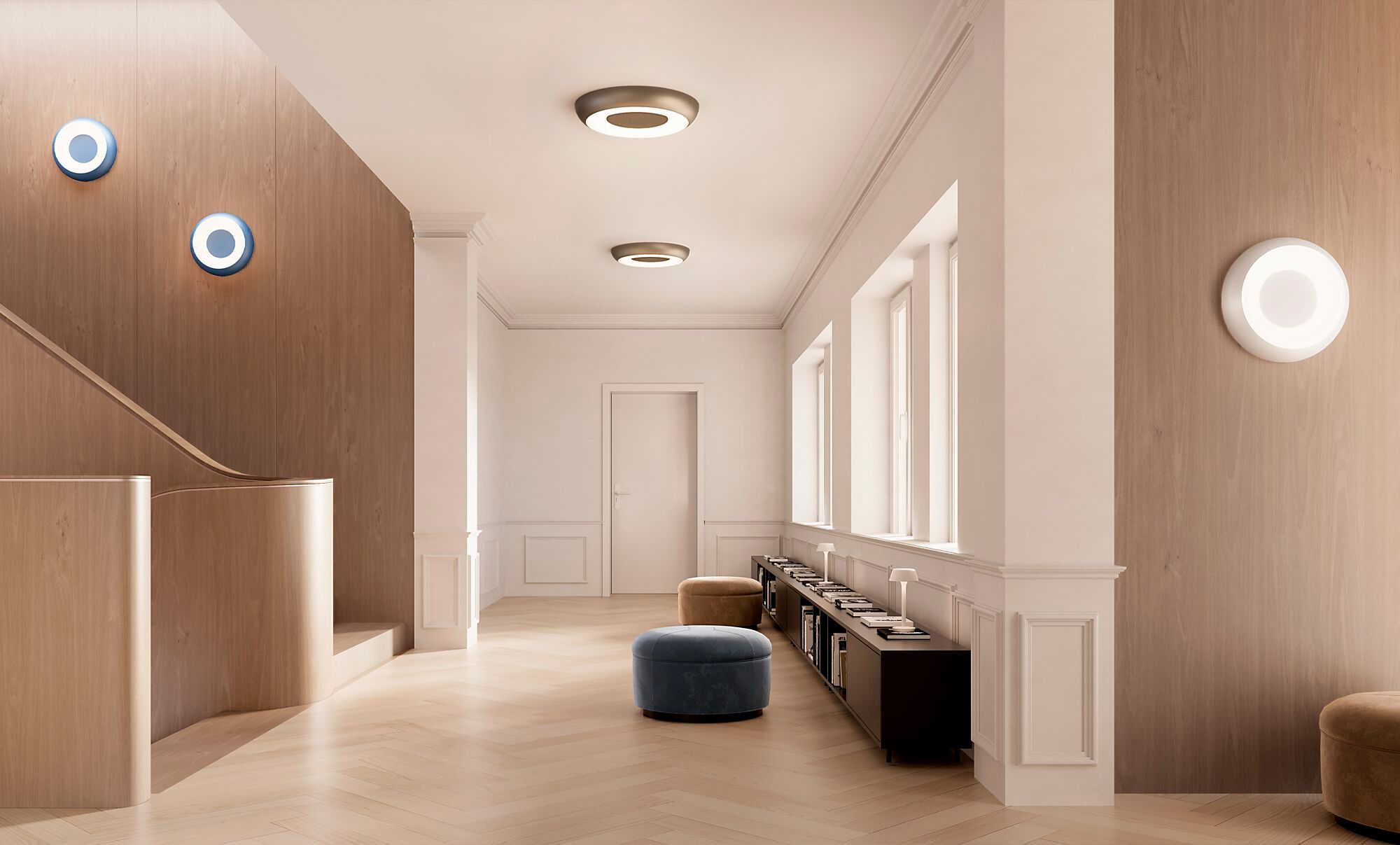 Настенный светильник / потолочный светильник с порошковым покрытием Panzeri Superbold ARCH-00106734 - Вид №5