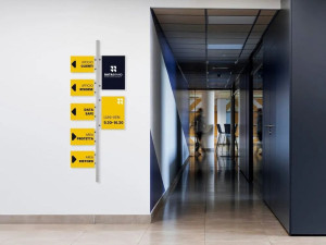 Крытый стальной знак знак