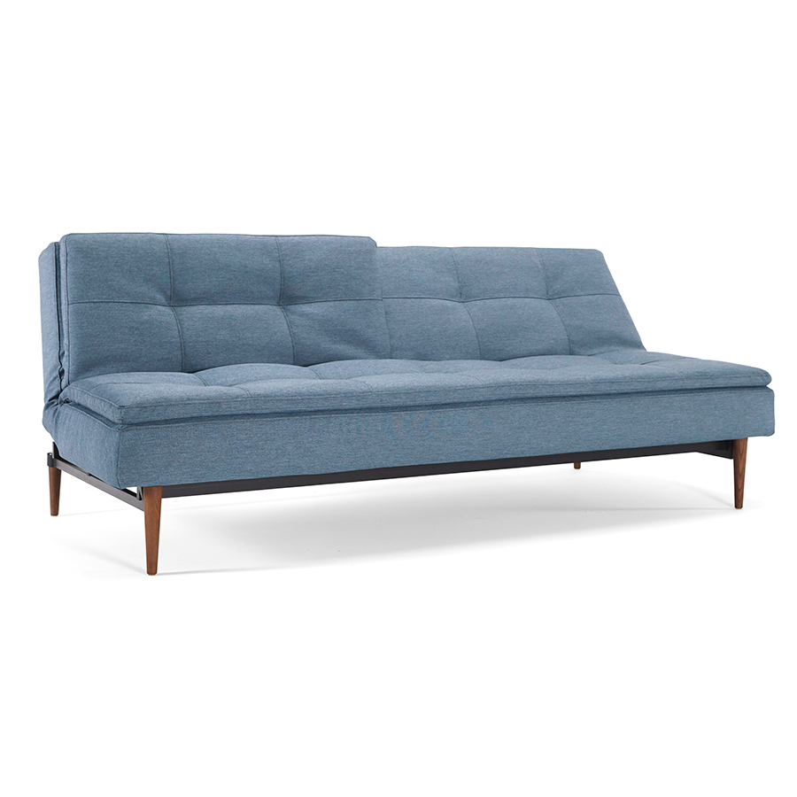 Диван Dublexo c ножками Styletto из темного дерева и черной рамой, индиго Innovation Living DUBLEXO558 - Вид №4