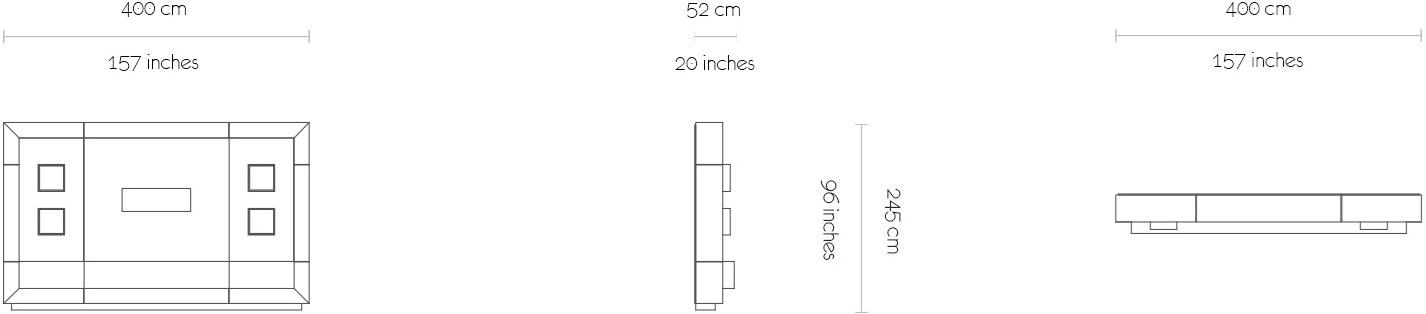 MORADA Стенка для хранения из дуба со встроенным освещением Marco Marco wuwd - Вид №4