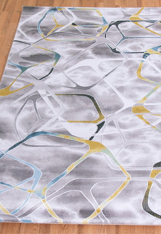 Ковер California HL001-093 0,8 1,5 м DOLLY CAPRETS CALIFORNIA 015280 Желтый;серый;синий - Вид №2