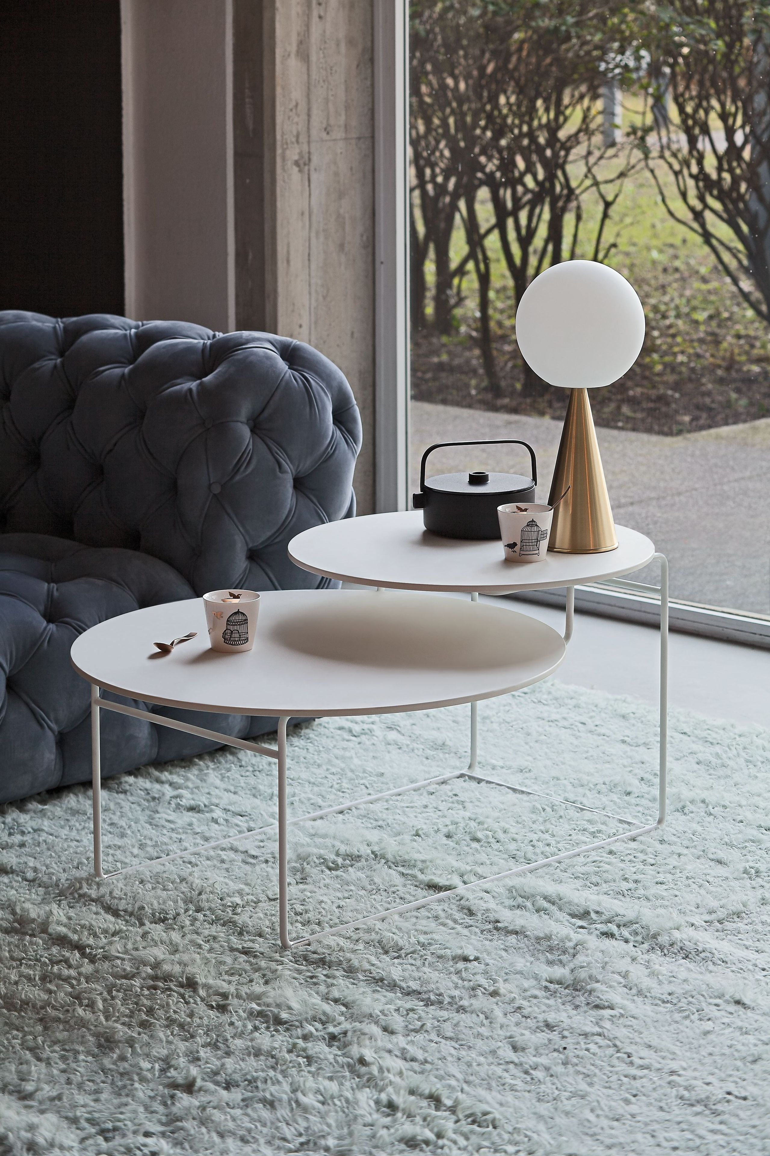 Низкий стол из стали и дерева Nahu ECLIPSE ARCH-00103989 - Вид №1