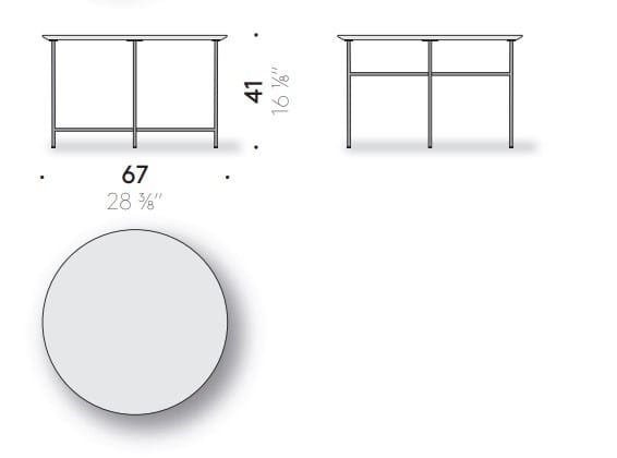 Круглый мраморный журнальный столик DE PADOVA Sen ARCH-00117045 - Вид №7