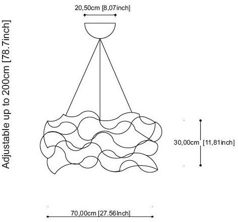 Quasar Подвесной светильник из никеля Curled sun-id-1407432 - Вид №2