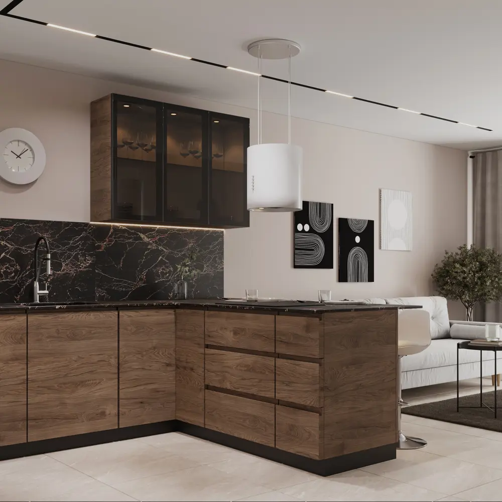 Фасад для кухни DELINIA ID Токио в стиле темного дерева 86423447 STLM-1327806 - Вид №9