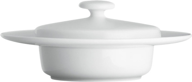 10642802 Furstenberg Чаша с крышкой Furstenberg "Вагенфельд" 16см (белая) Фарфор 
