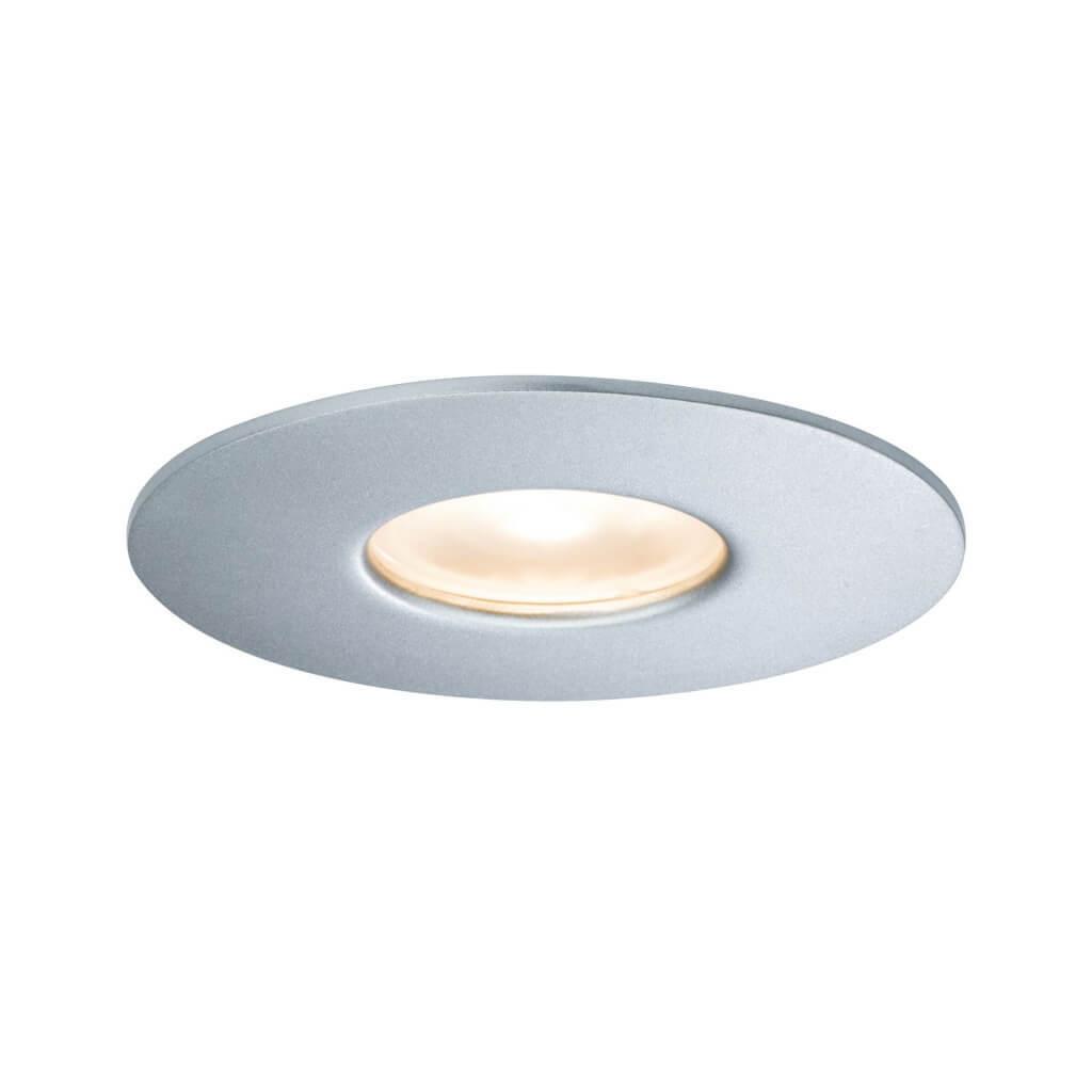 Уличный встраиваемый светильник светодиодный D 9,5 см серебряный House Downlight 79668 PAULMANN HOUSE DOWNLIGHT 00-3896015 Серебро  - Вид №1