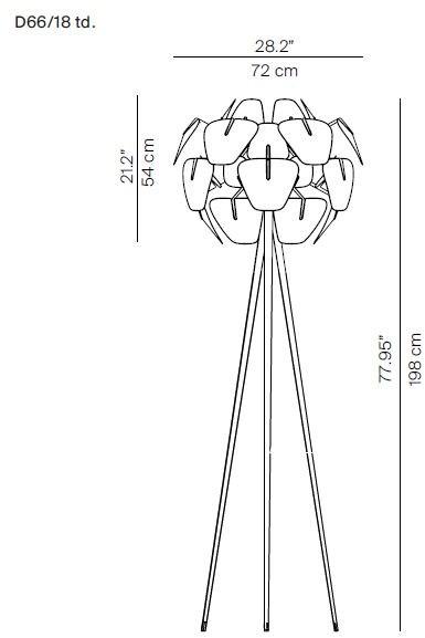LUCEPLAN Торшер LED с прямым и отраженным светом из поликарбоната Hope sun-id-1452995 - Вид №3
