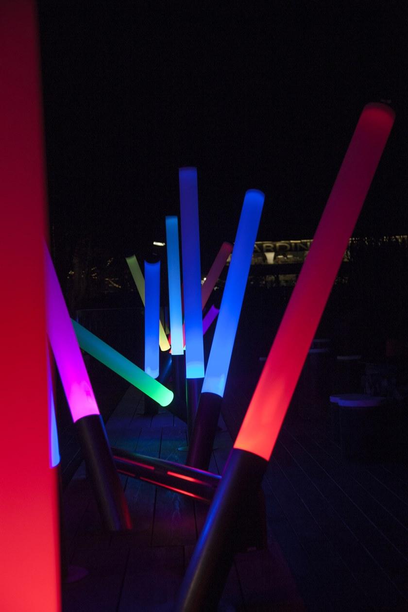 Martinelli Luce Напольный светодиодный торшер из метакрилата с системой RGB Pistillo 2294/l - Вид №2