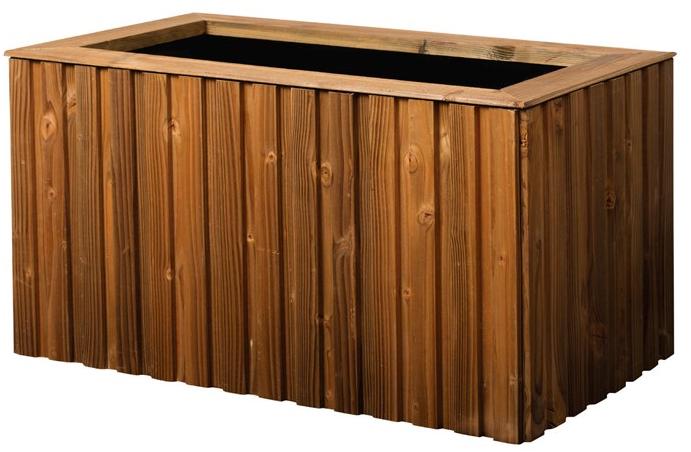 Hobby Flower Низкий прямоугольный горшок из сосны с автоматическим поливом Forest sun-id-1482007 - Вид №1