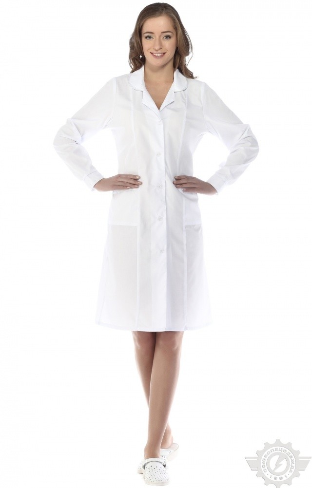 65771 Халат "Татьяна" белый  Медицинская одежда  размер 44/158-164 Спецодежда  - Вид №9