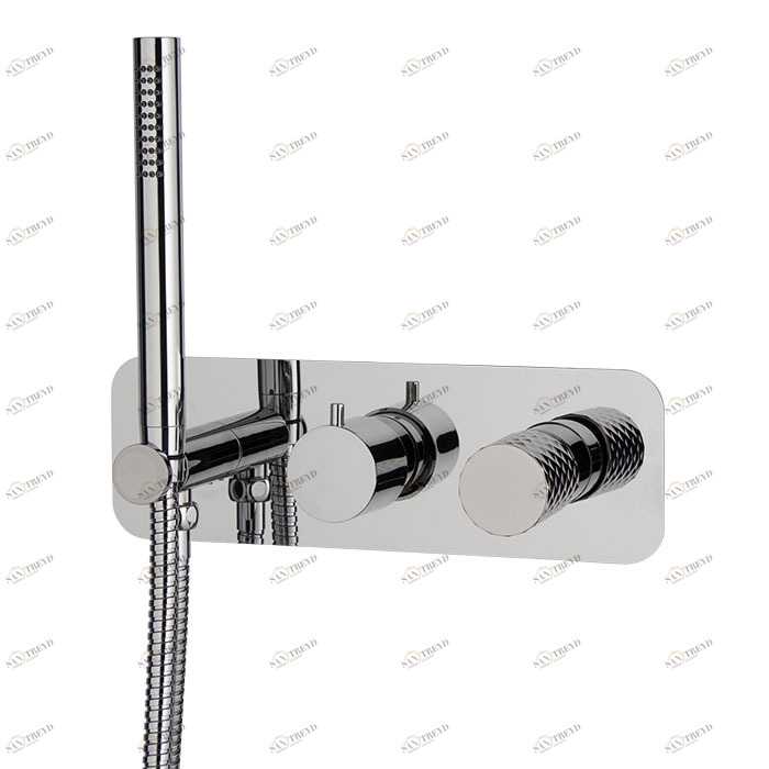 F3049X2 Встроенный смеситель для душа 2 источника с душевым комплектом FIMA CARLO FRATTINI Spillo Tech 