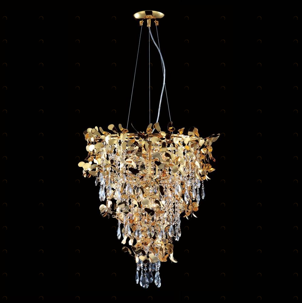 Подвесная люстра Crystal Lux Romeo SP10 Gold D600 CRYSTAL LUX ДИЗАЙНЕРСКИЕ, ROMEO 058049 Золотой 