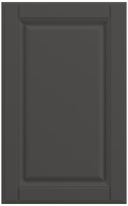 Фасады для кухни Кантри Фрезеровка «Прямоугольник Фолк» Графит софттач №505