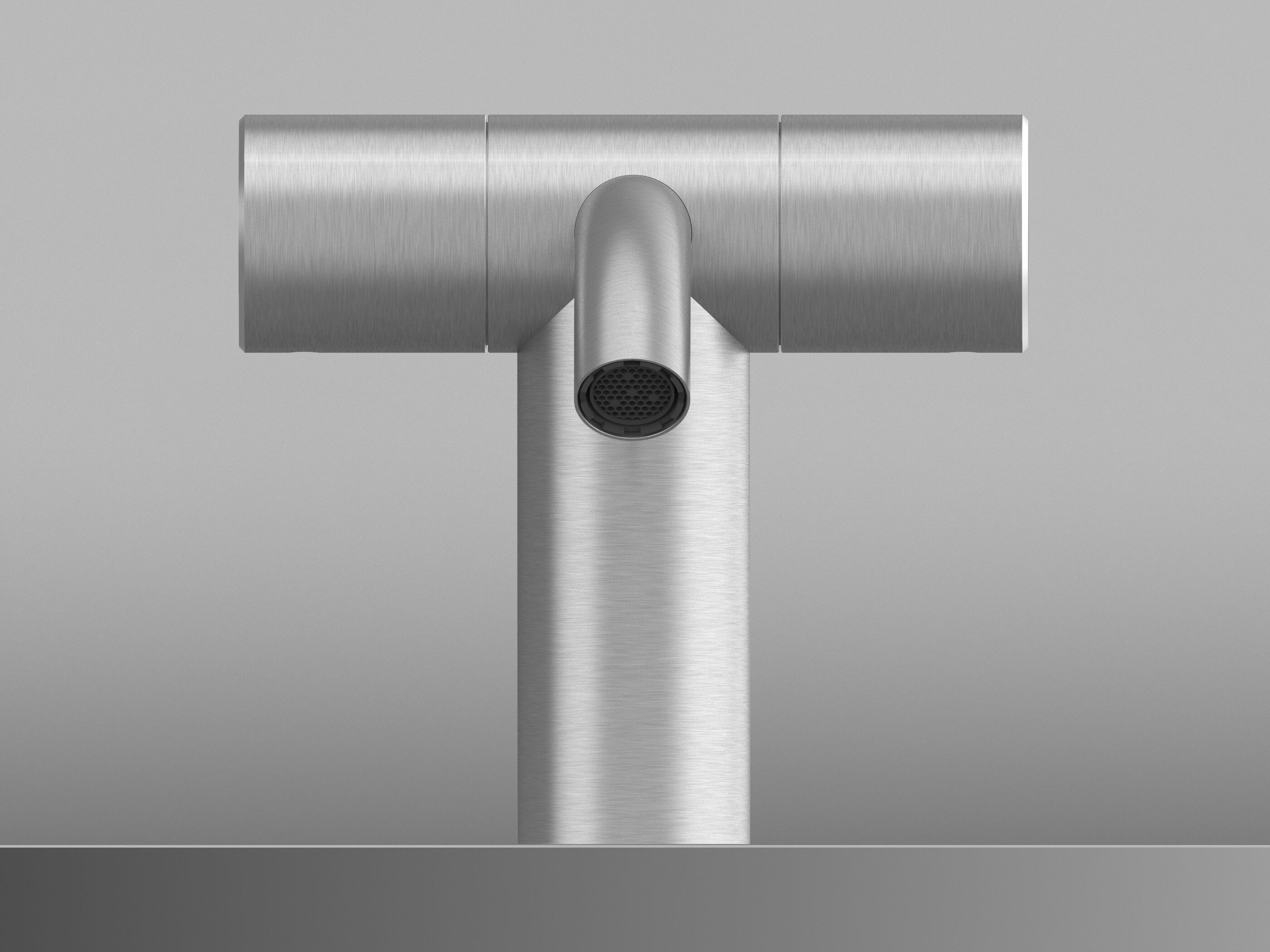 Смеситель для раковины из нержавеющей стали с одним отверстием Quadrodesign Hum ARCH-00017877 - Вид №1