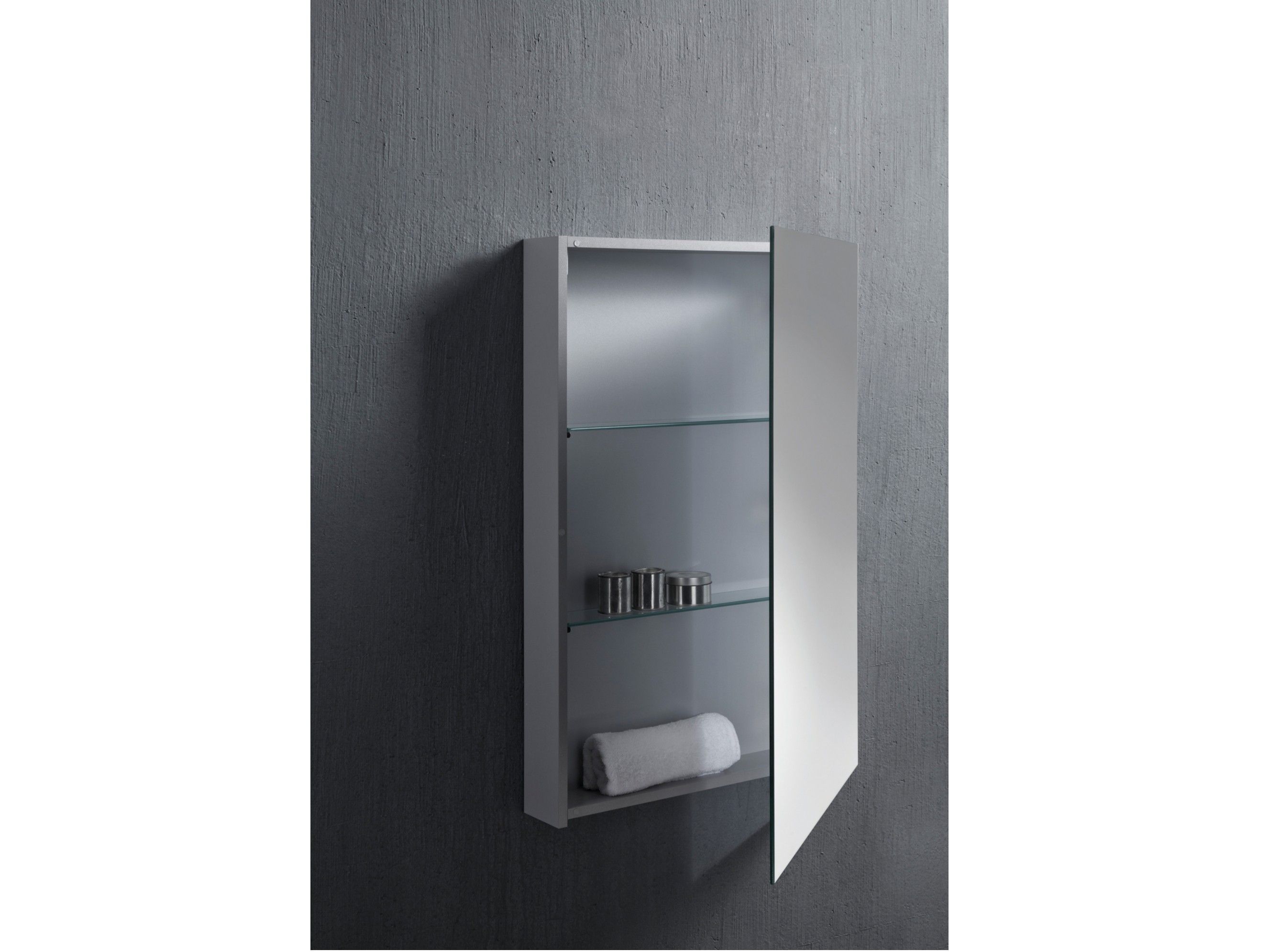 Прямоугольное зеркало с настенным контейнером DDL Inwall ARCH-00113510 - Вид №1