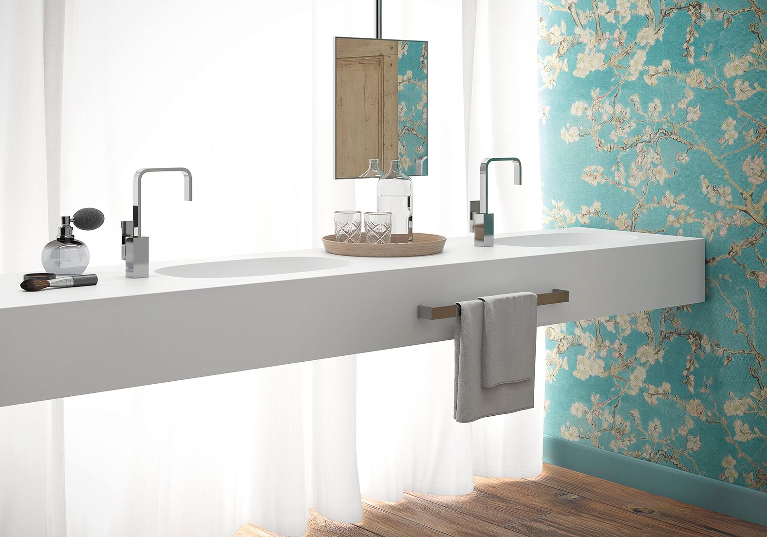 Двойной подвесной умывальник Hidrobox Program ARCH-00112996 - Вид №3